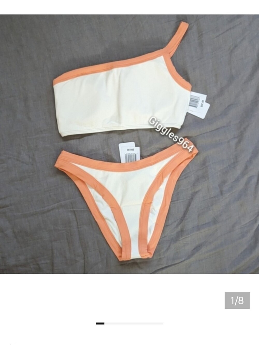 l*space Cream Bikini with Peach Trim